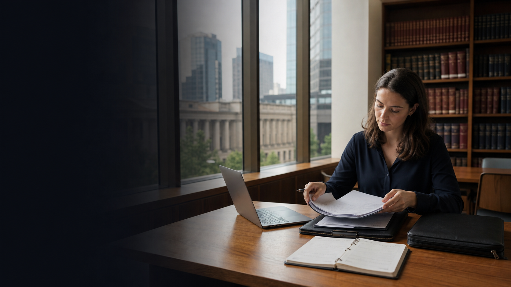 Law graduate planning the pathway to legal practice