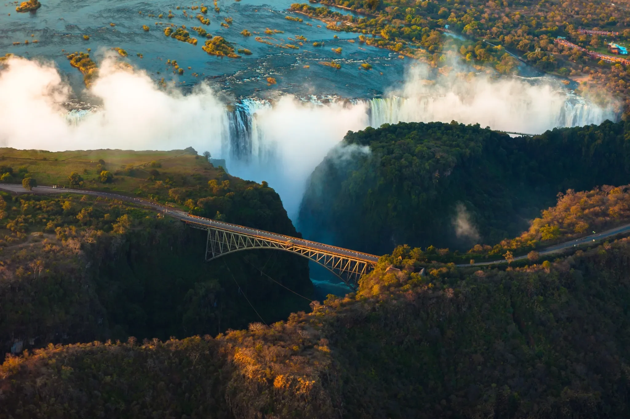Victoria Falls from the air