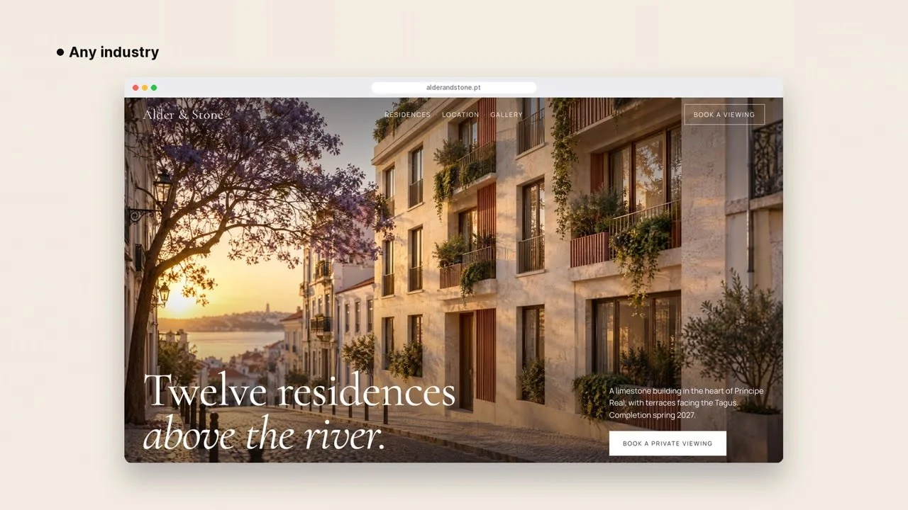 Responsive landing page design by Blackstars