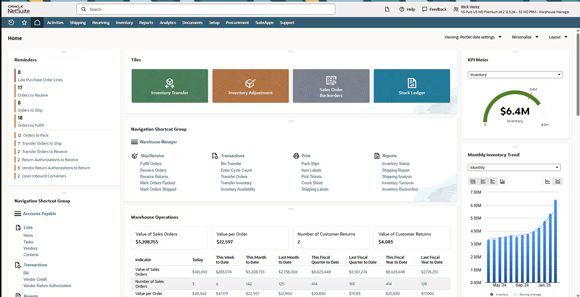NetSuite WMS