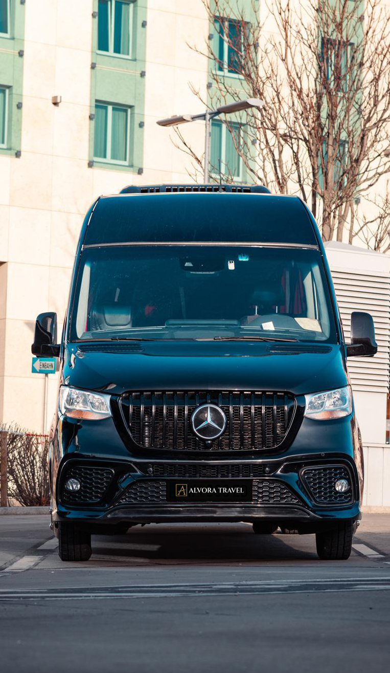 Modern minibus available for group transport in South Africa