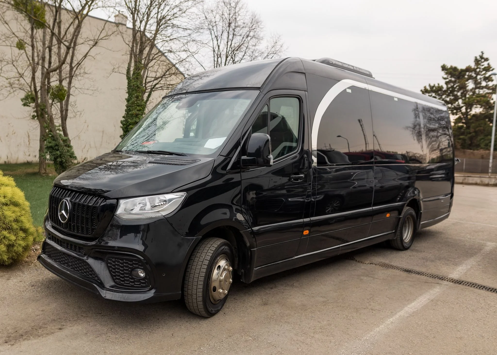 Premium Mercedes Sprinter with driver for European group transport