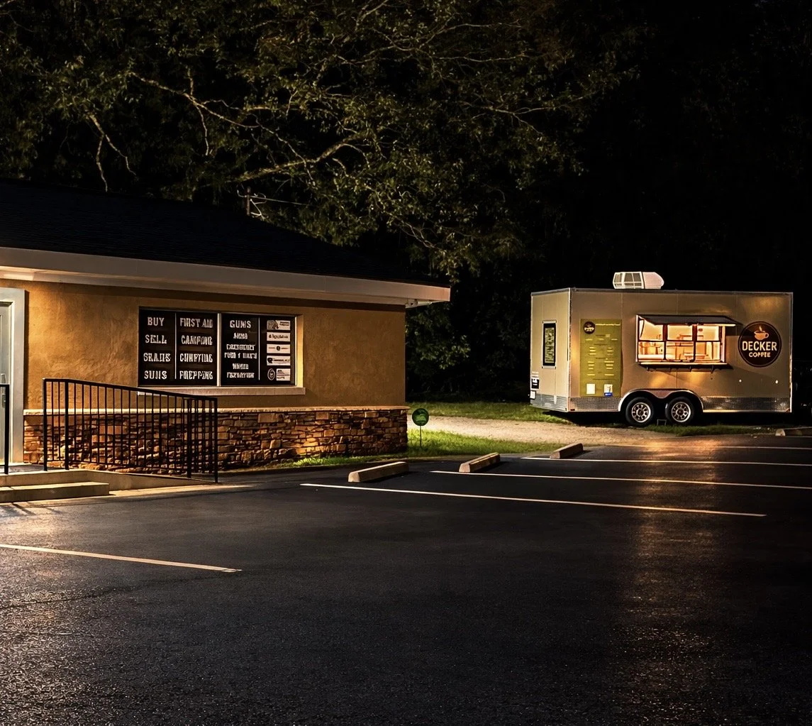 Decker Coffee trailer at location