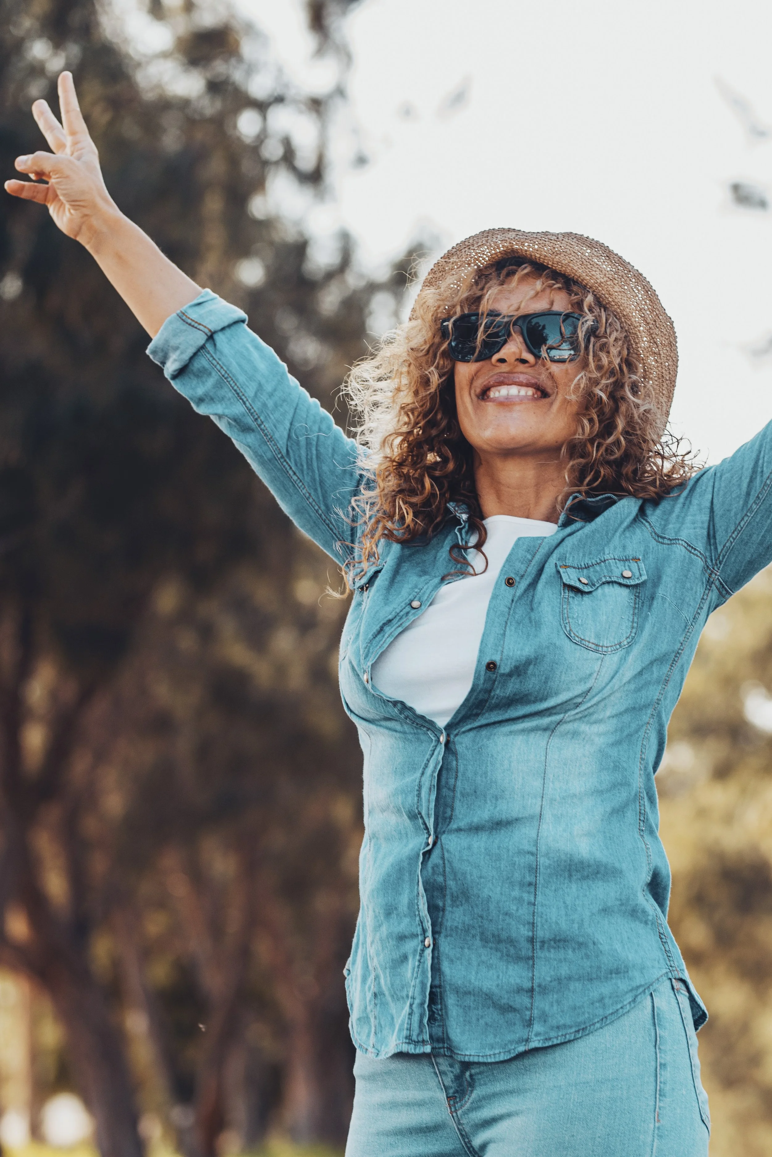 Happy woman representing wealth accumulation