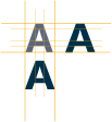 ADITI Labs wordmark - Capital A letterform particulars