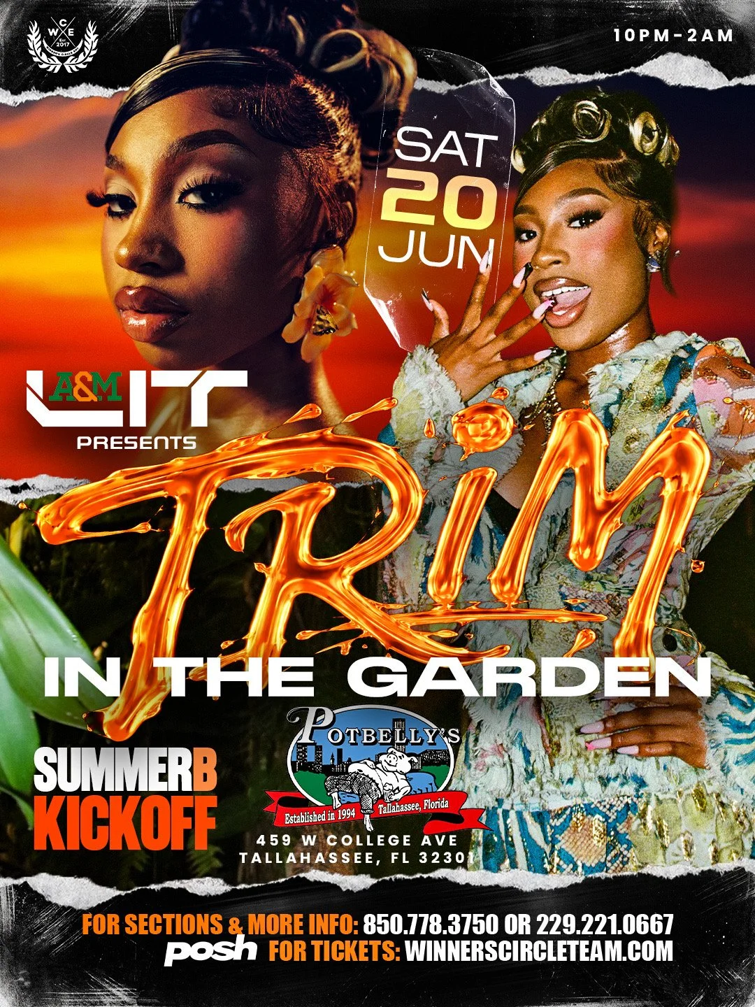 Trim In The Garden Tickets