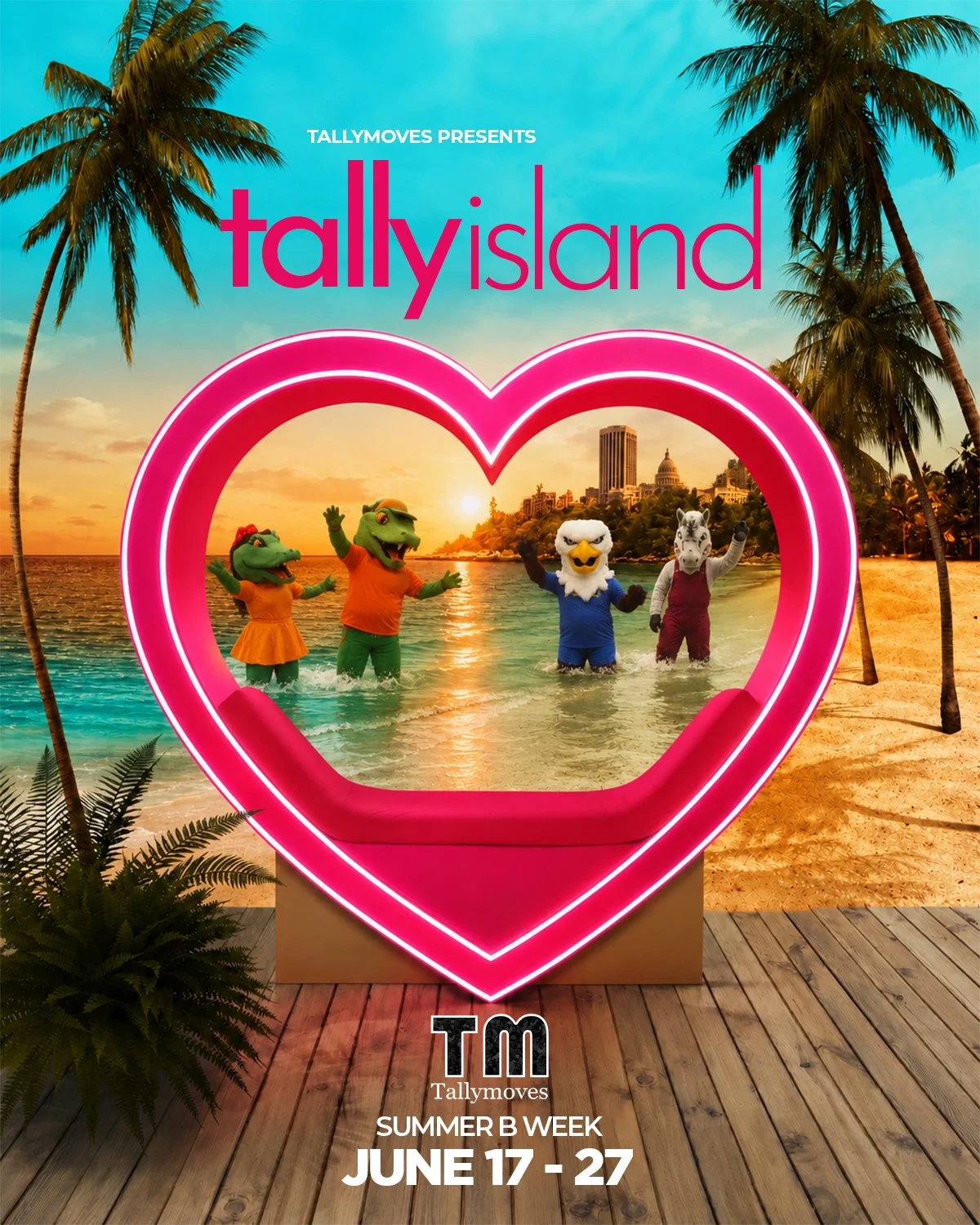 TallyMoves Summer B Week Lineup Flyer