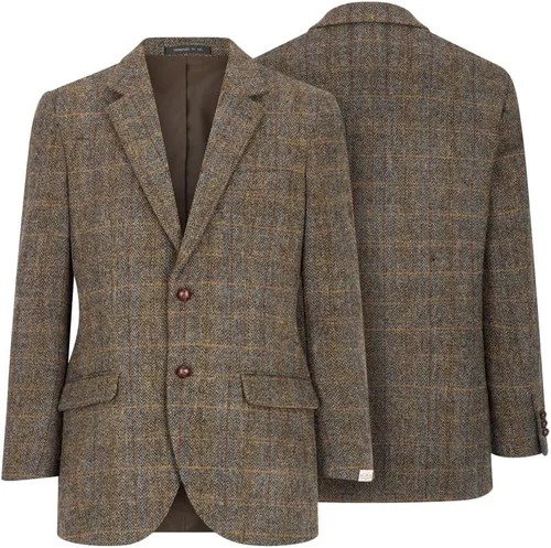 Walker and Hawkes Harris Tweed Blakemore blazer in Clinton Brown