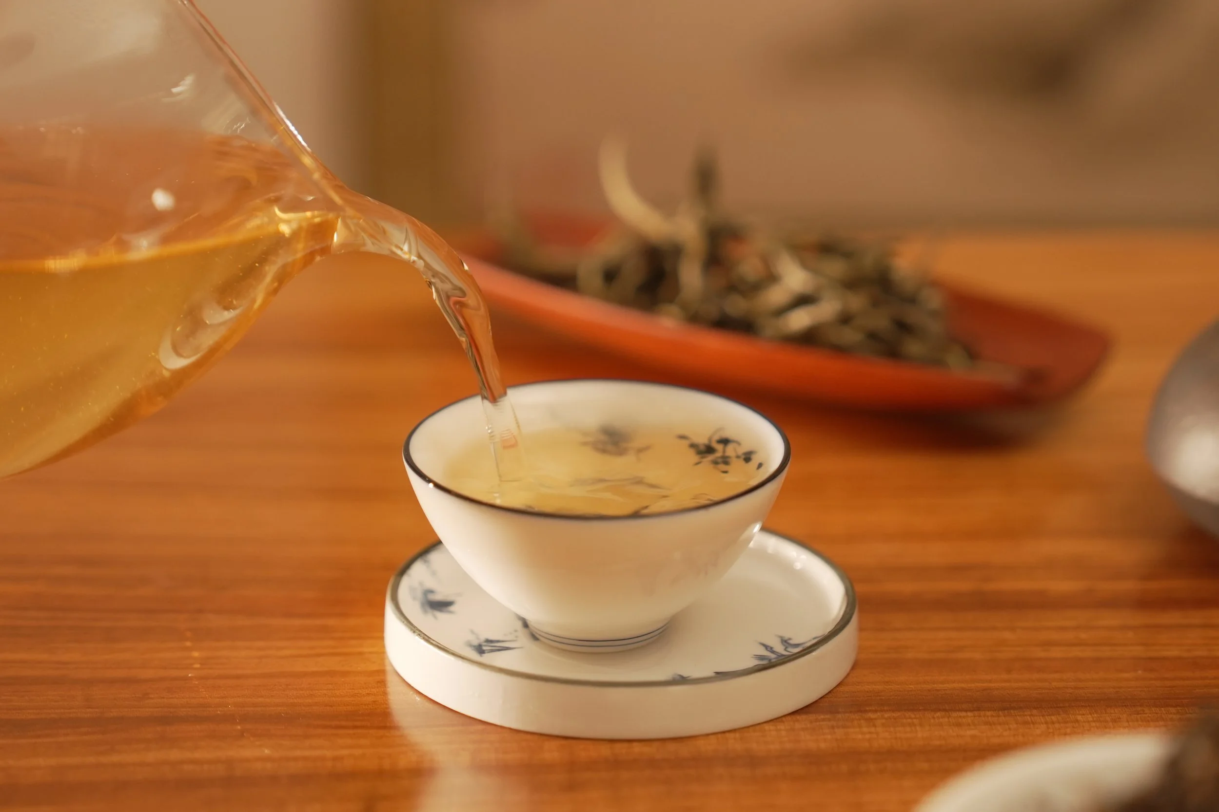 茶席で撮影した茶湯の色合い参考