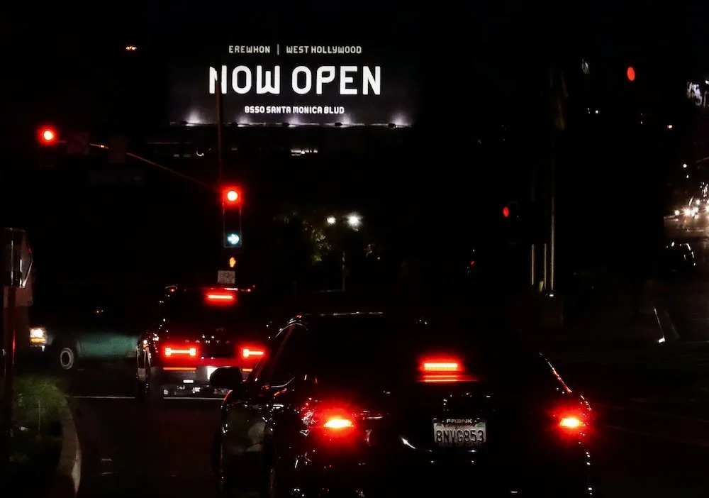Billboard reading Erewhon