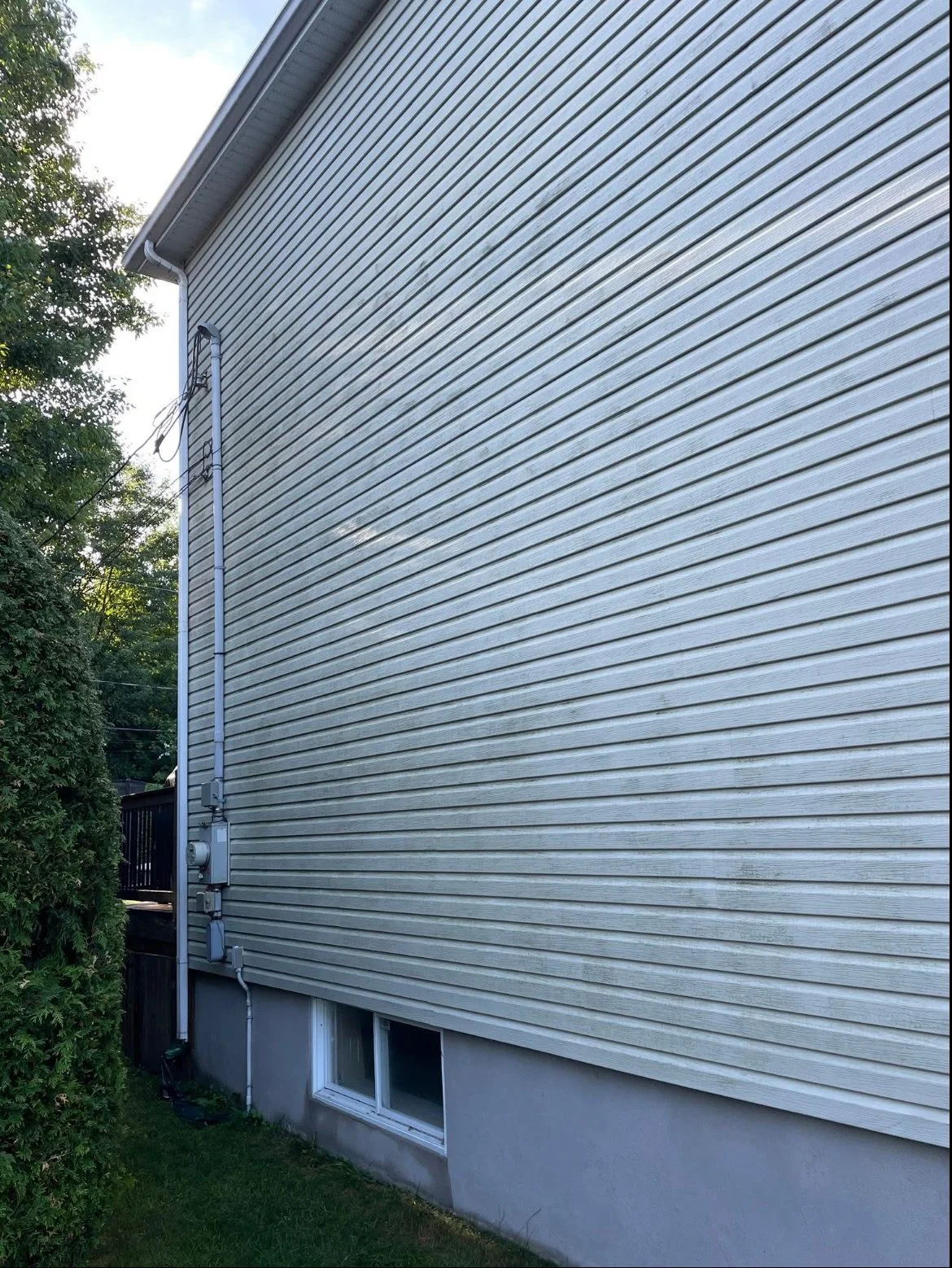 Avant — revêtement encrassé