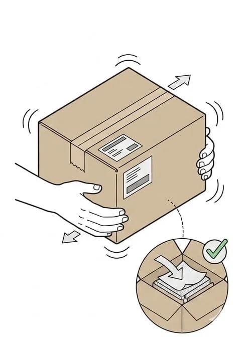 Check Shipping Box