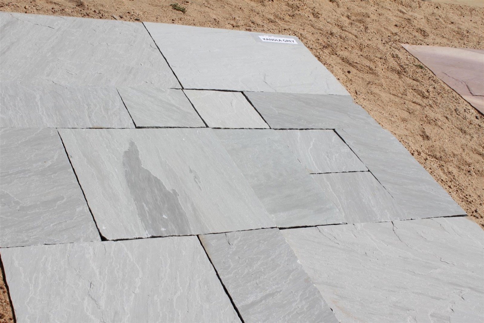 Kandla Grey natural sandstone pavers for patios pools and walkways
