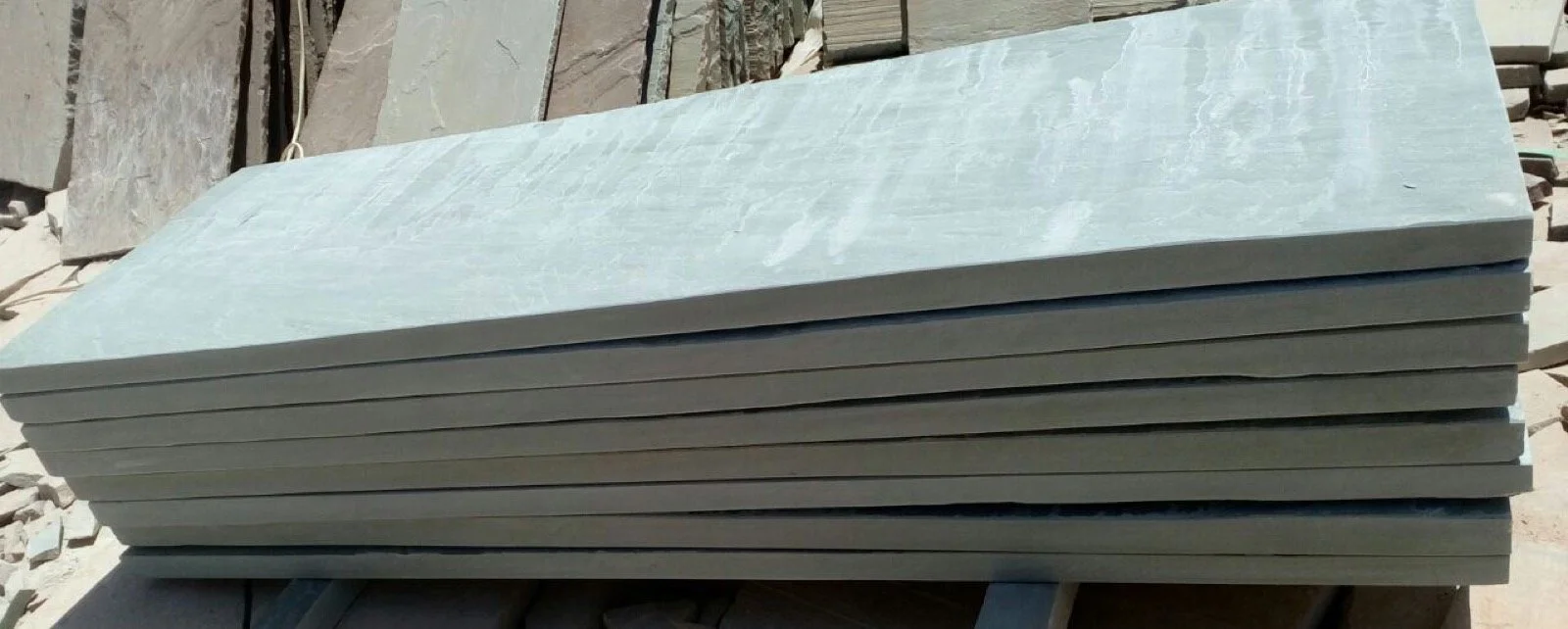 Wholesale Kandla Grey sandstone step treads 24 36 and 48 inch contractor delivery Jacksonville Florida
