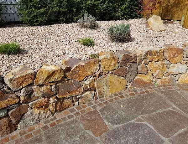 Dry stone walling project by Green Grounds Gardening