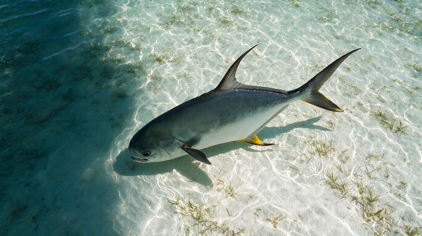Permit tailing on the flat