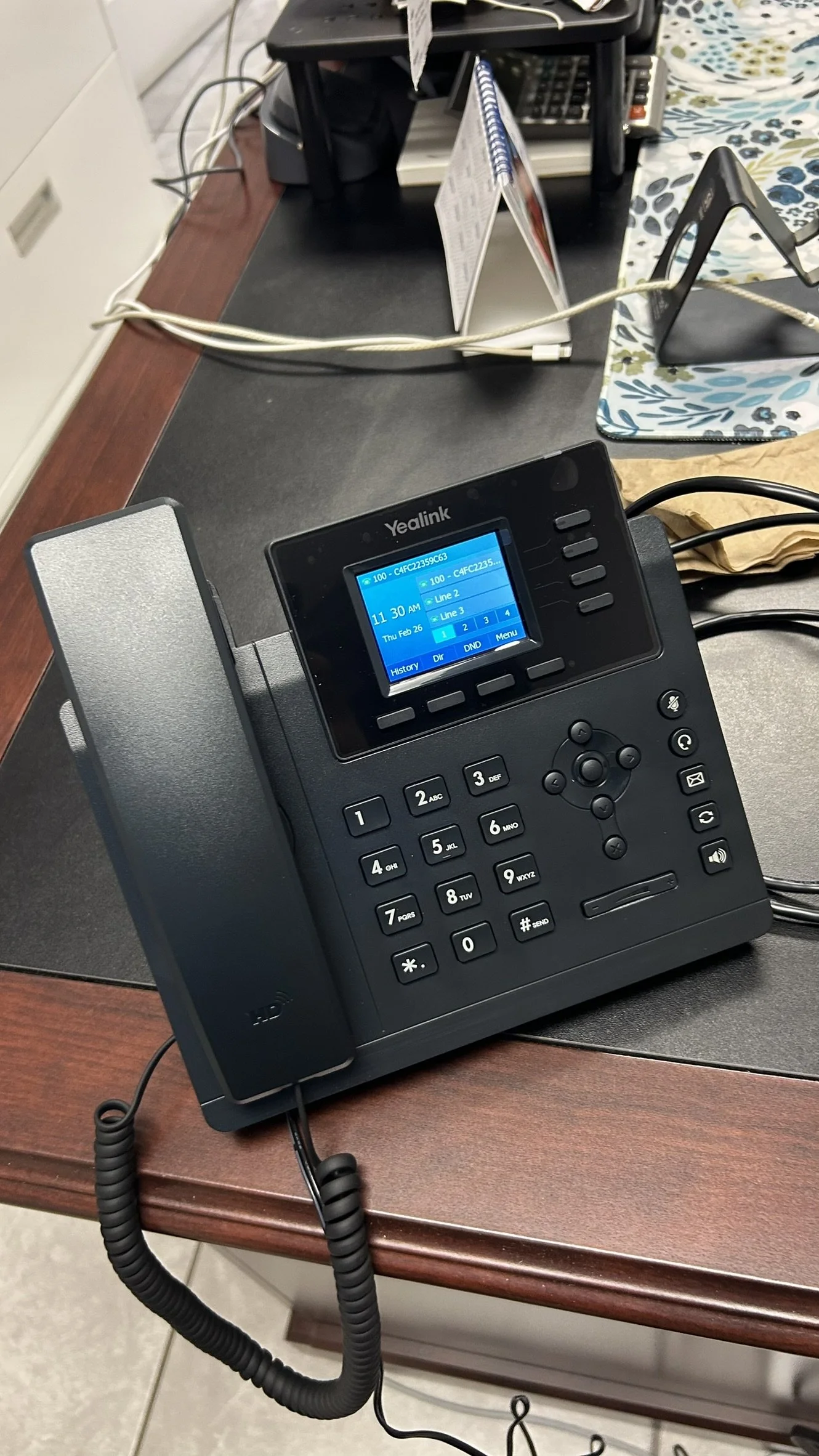 VoIP desk phone system