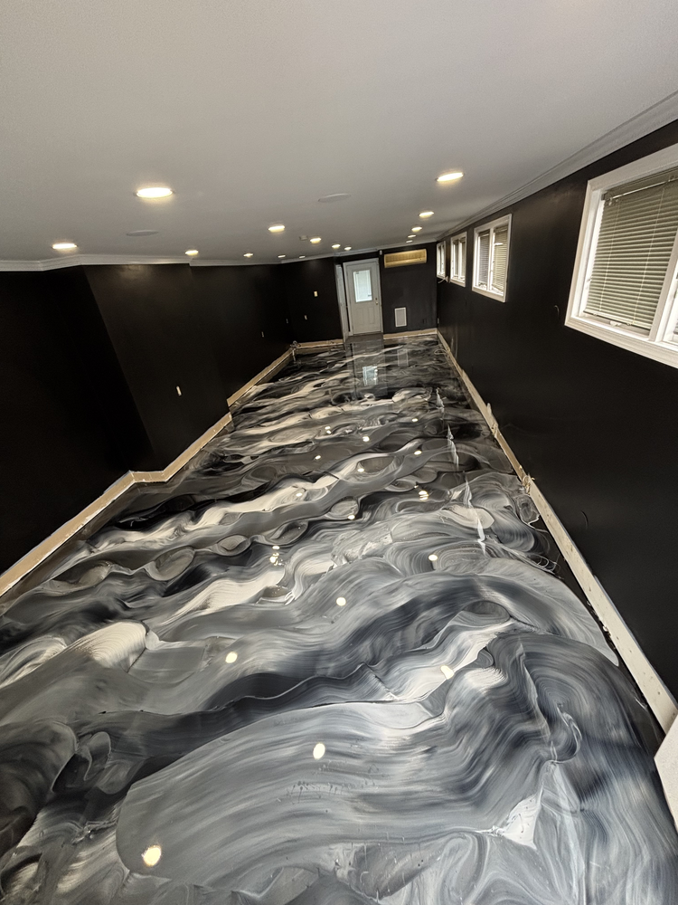 Metallic Feature Floor