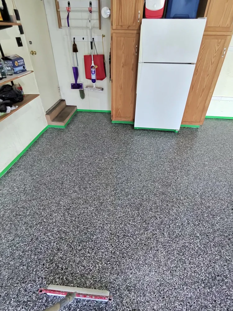 Basement Flake Floor