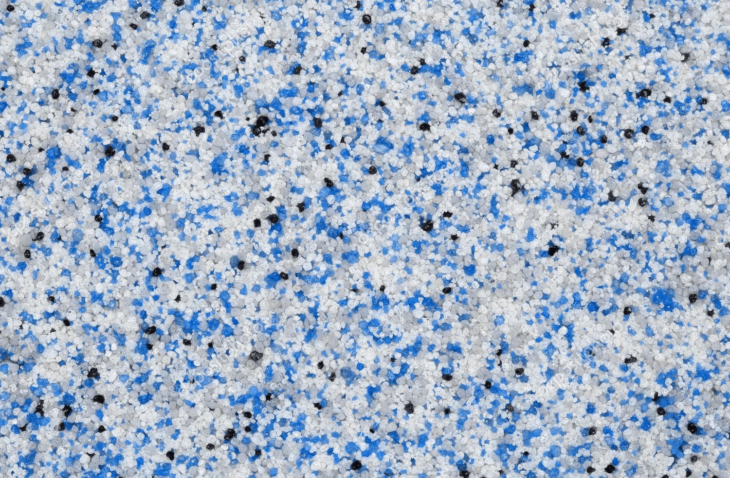 Colored quartz broadcast flooring in a commercial wet area