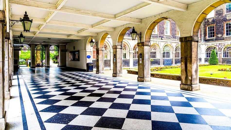 Courtyard to the studios