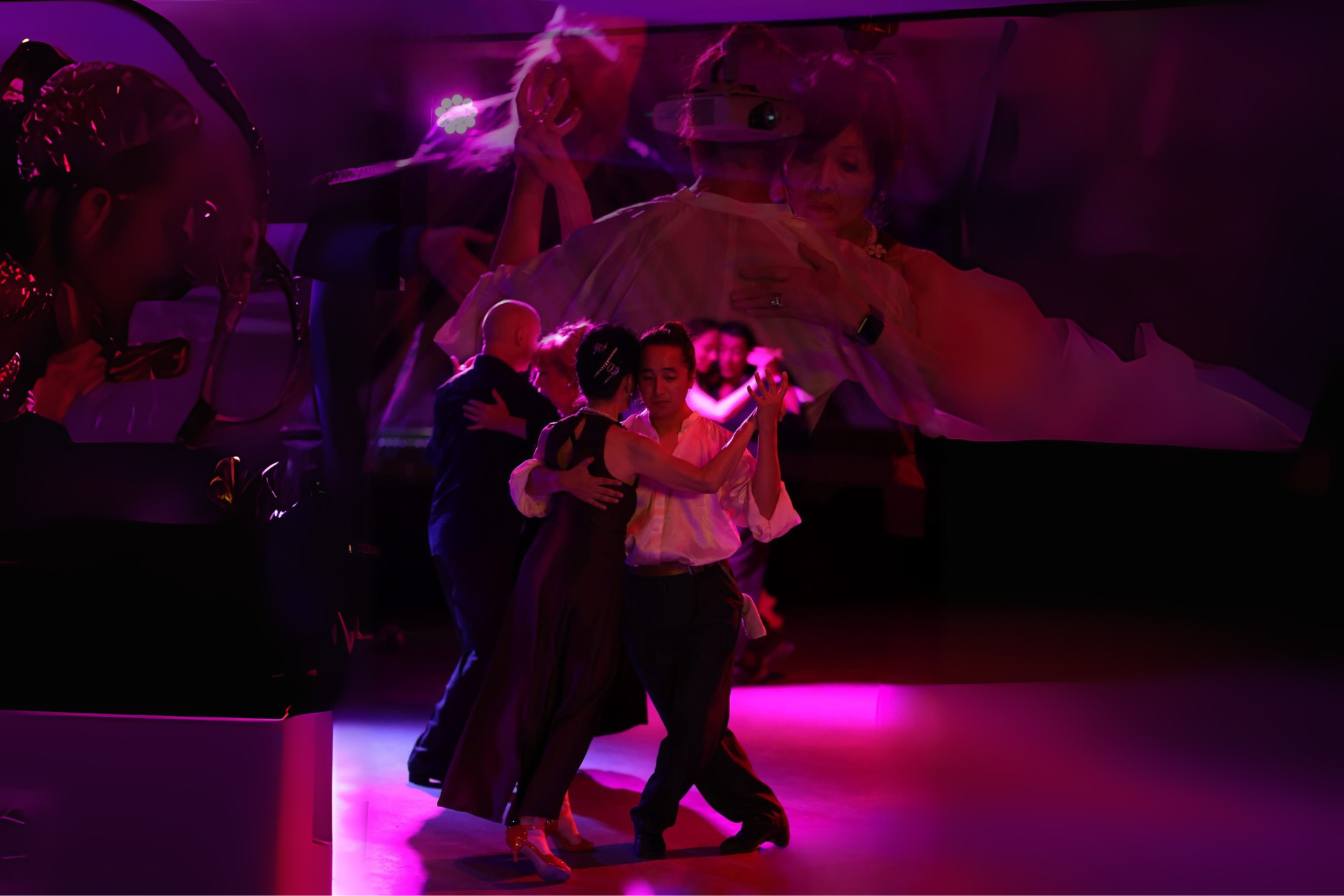 Inside the milonga, Boland House—dance floor and ambiance