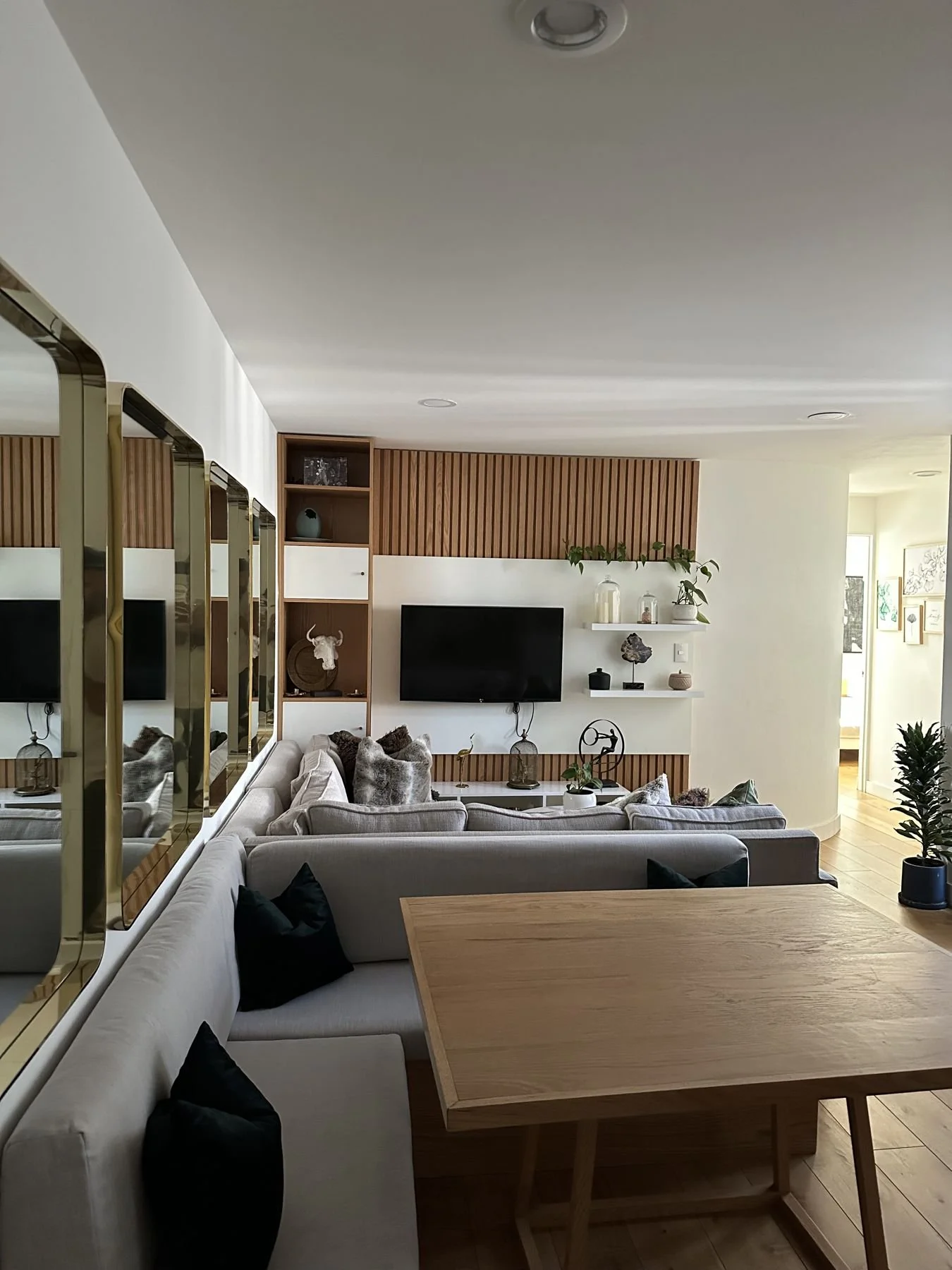 Mexico City travel – Airbnb living room