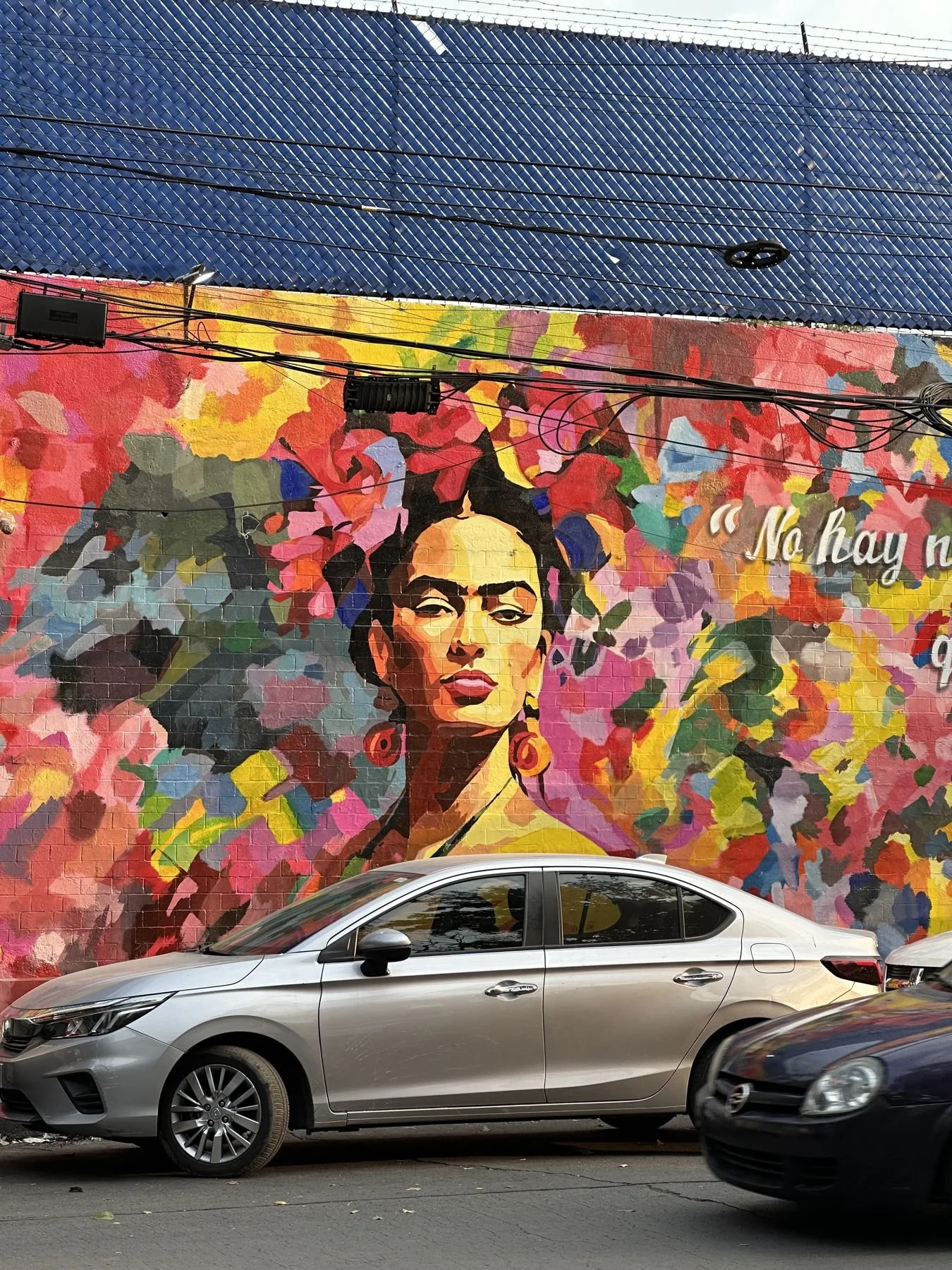 Mexico City travel – colorful Frida mural