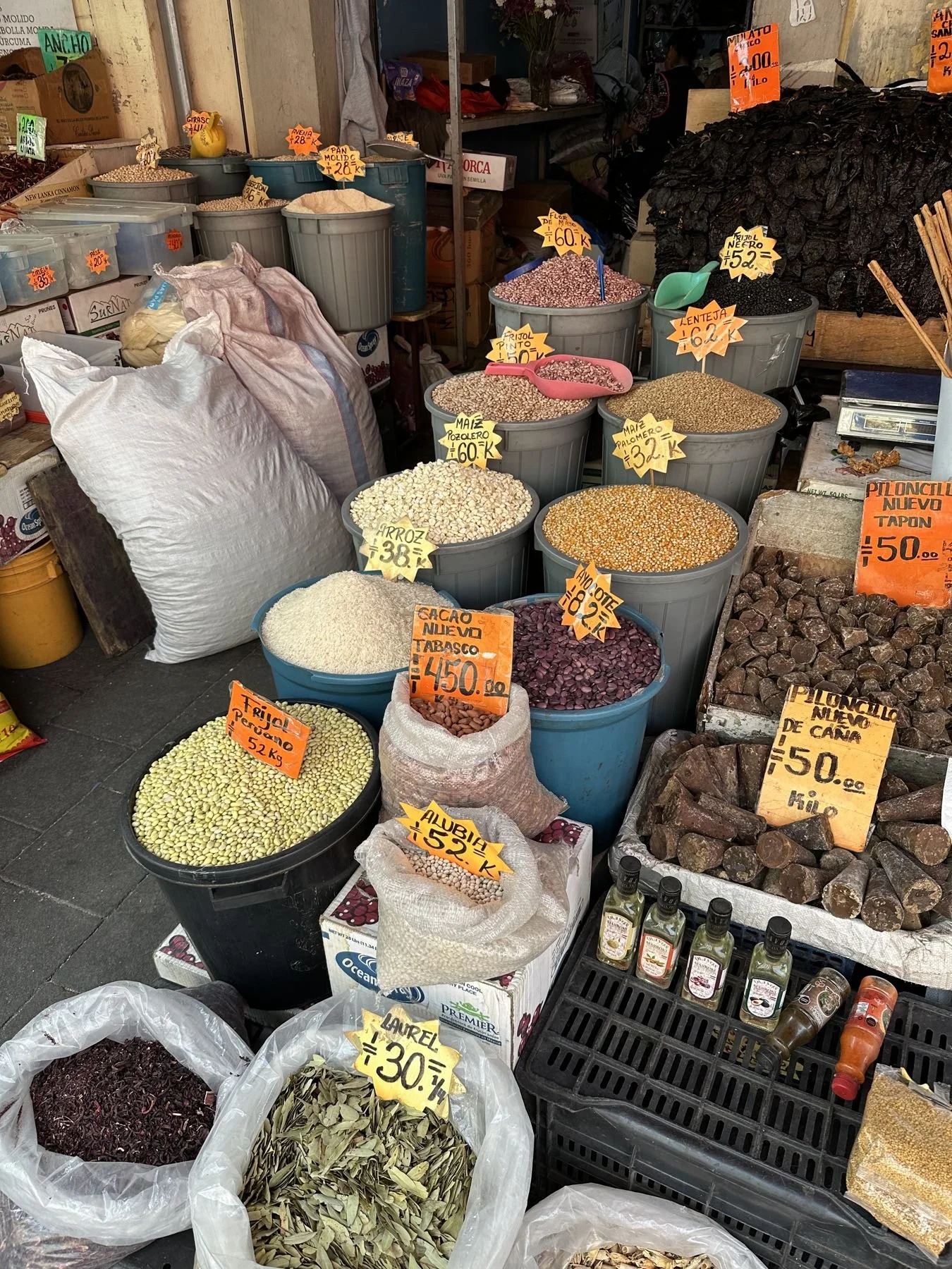 Mexico City travel – spices and grains