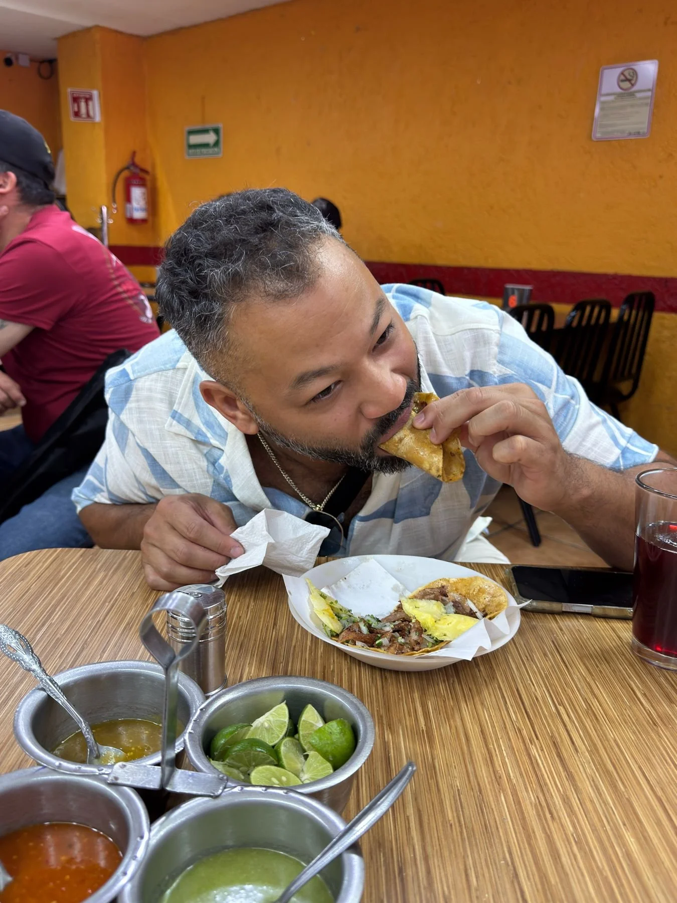 Mexico City travel – me eating tacos
