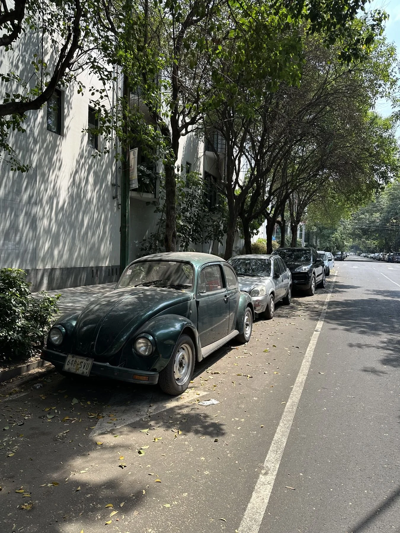 Mexico City travel – vintage VW Beetle on a Condesa street