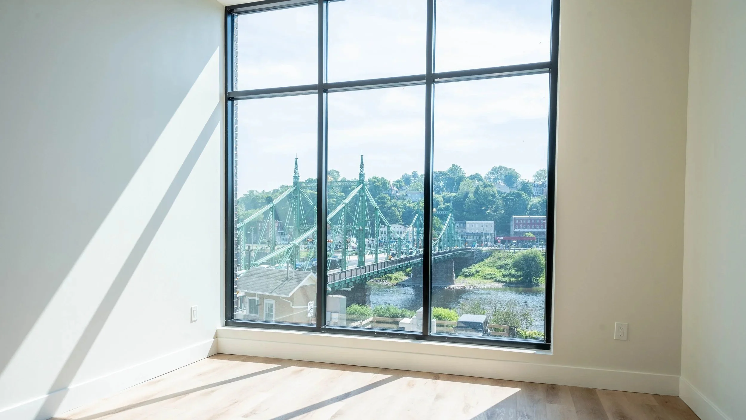 River and bridge views from the lofts