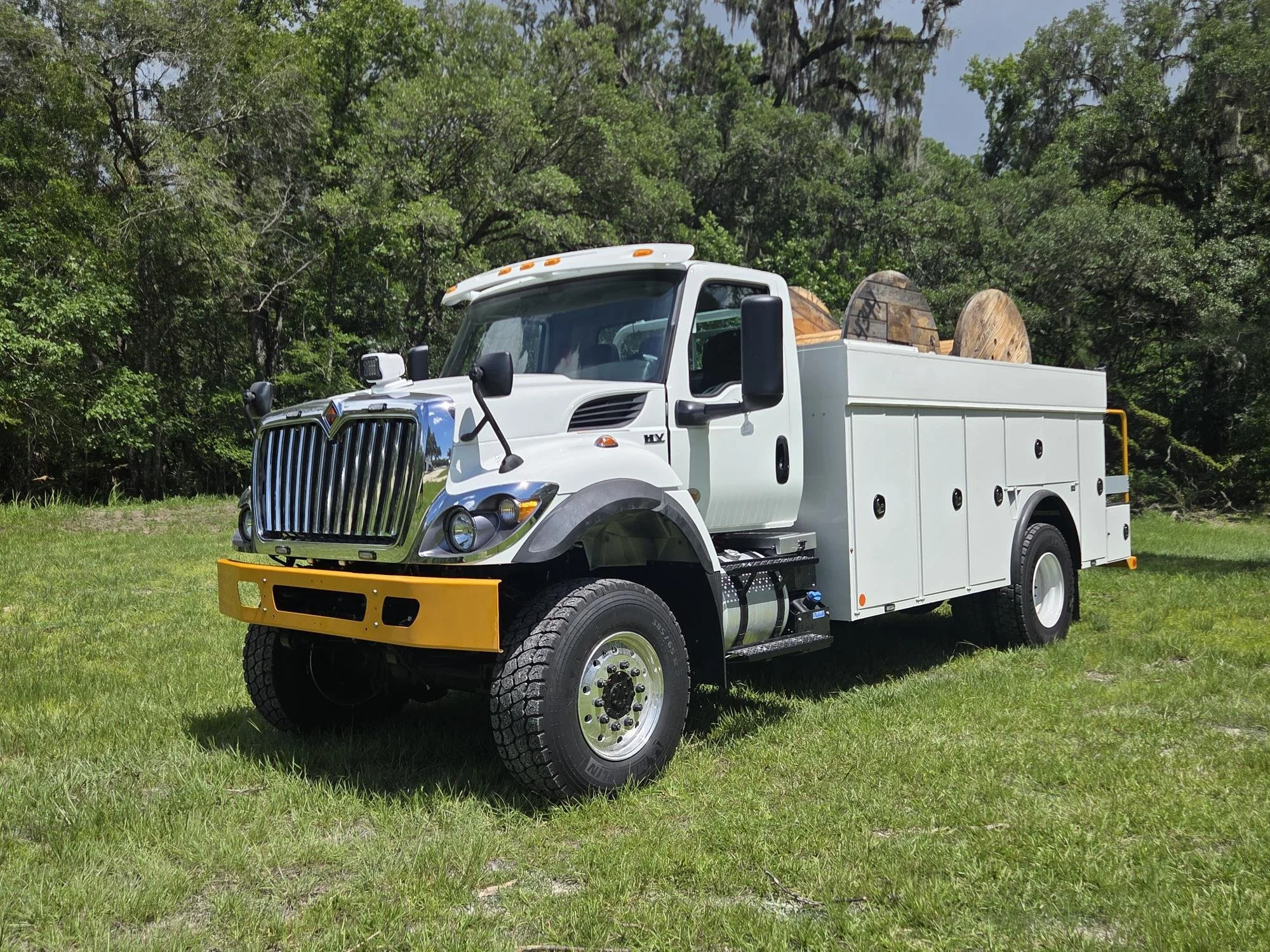 2027 International HV507 Cable Dispenser Utility Truck