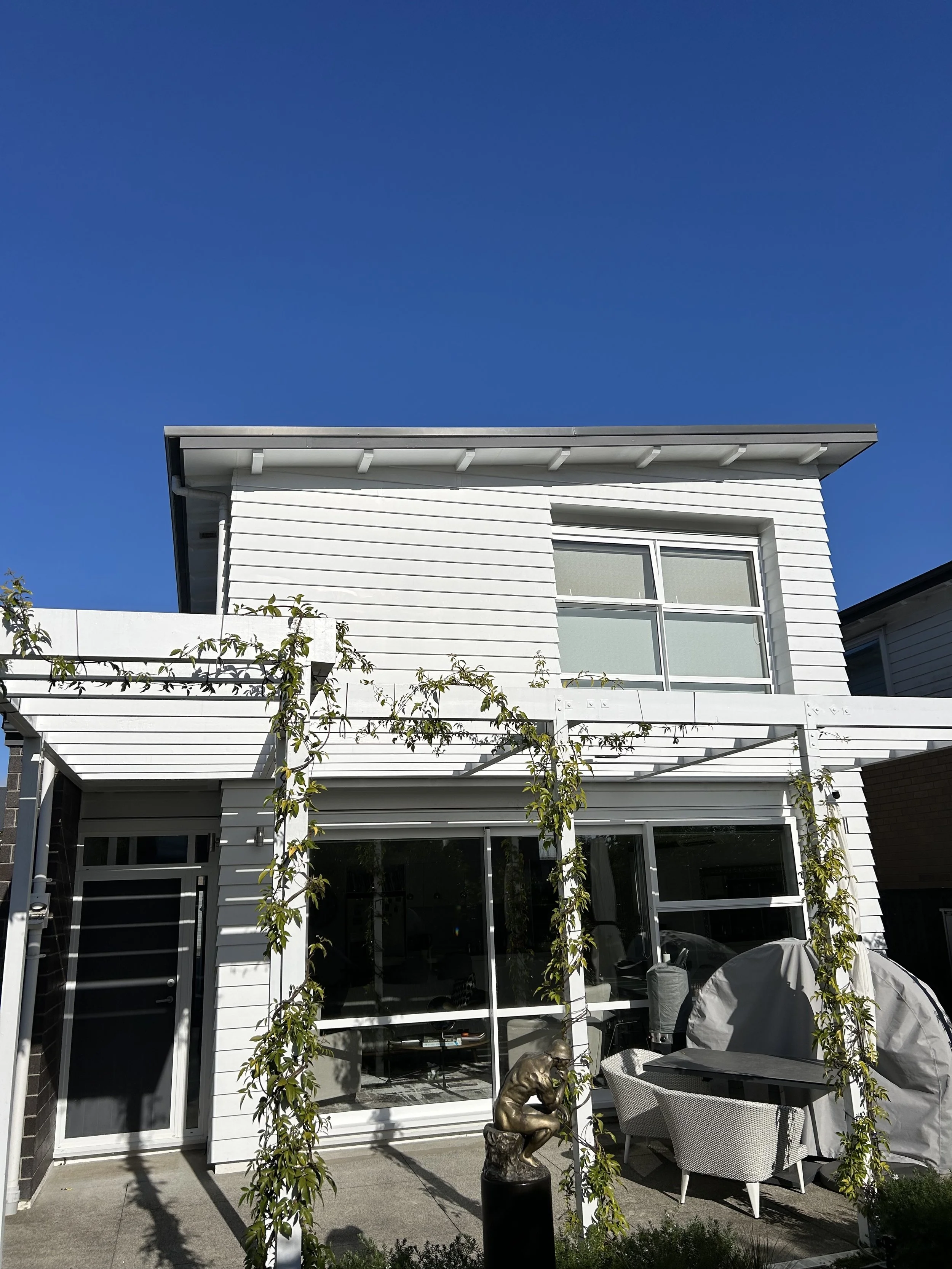 House Proud soft washing the exterior of a Hobsonville home