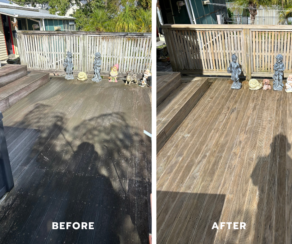 Decking before and after