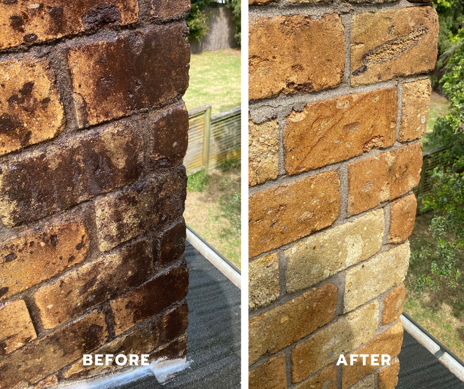 House wash before and after in Red Beach