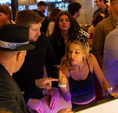 people attending a party