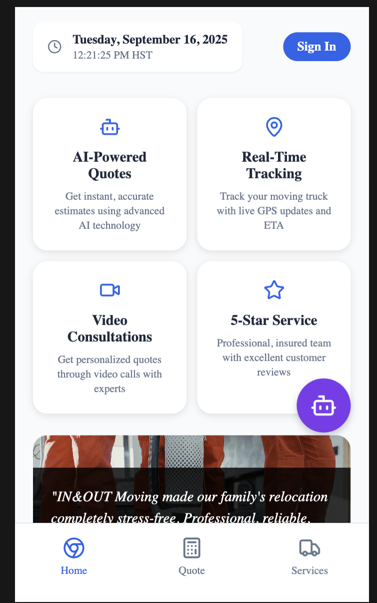 App features overview