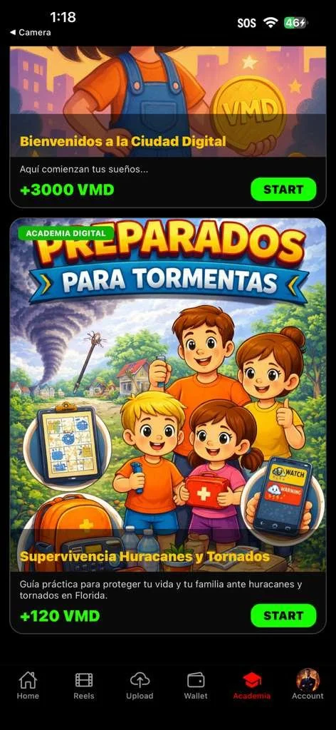 Academia Digital dentro de Viral Media Digital con cursos para aprender y ganar VMD