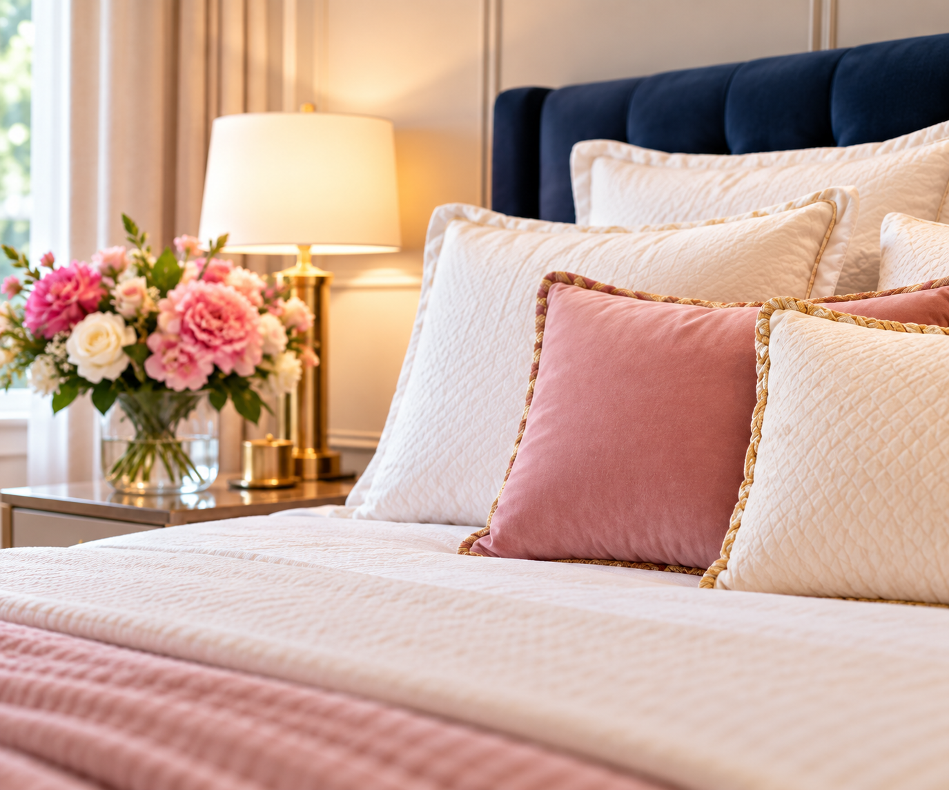 A comfortable clean bedroom representing thoughtful care for the home.