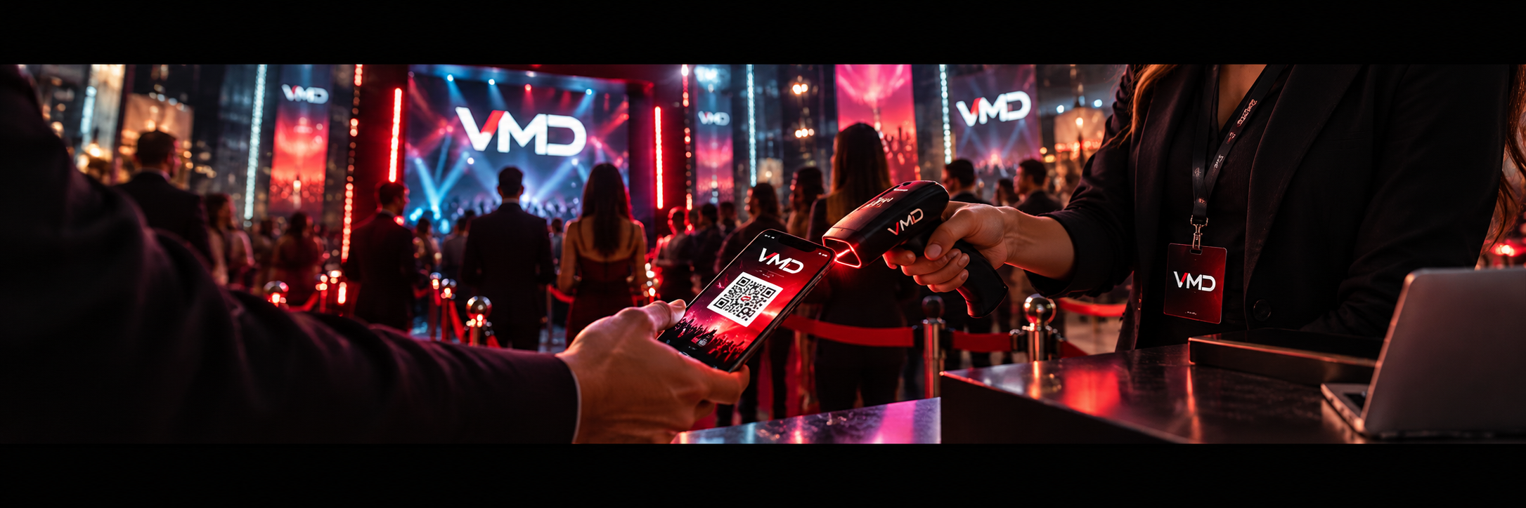 VMD Events digital tickets and QR access for live event experiences