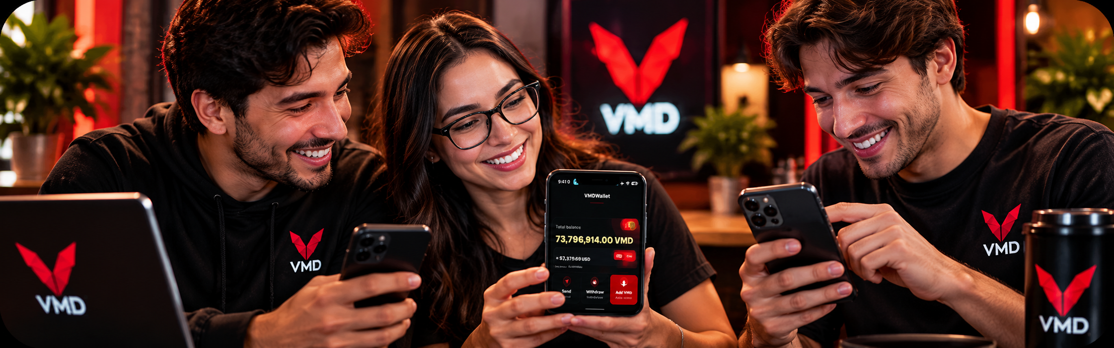 People using VMD Wallet through connected Viral Media Digital accounts
