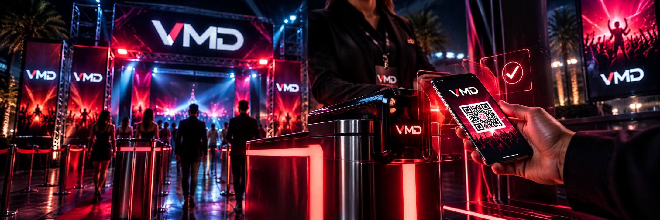 VMD Events QR ticket validation for secure digital access to live events