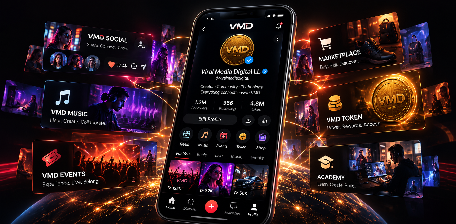 Viral Media Digital VMD profile connecting creators, content and digital experiences across the VMD ecosystem