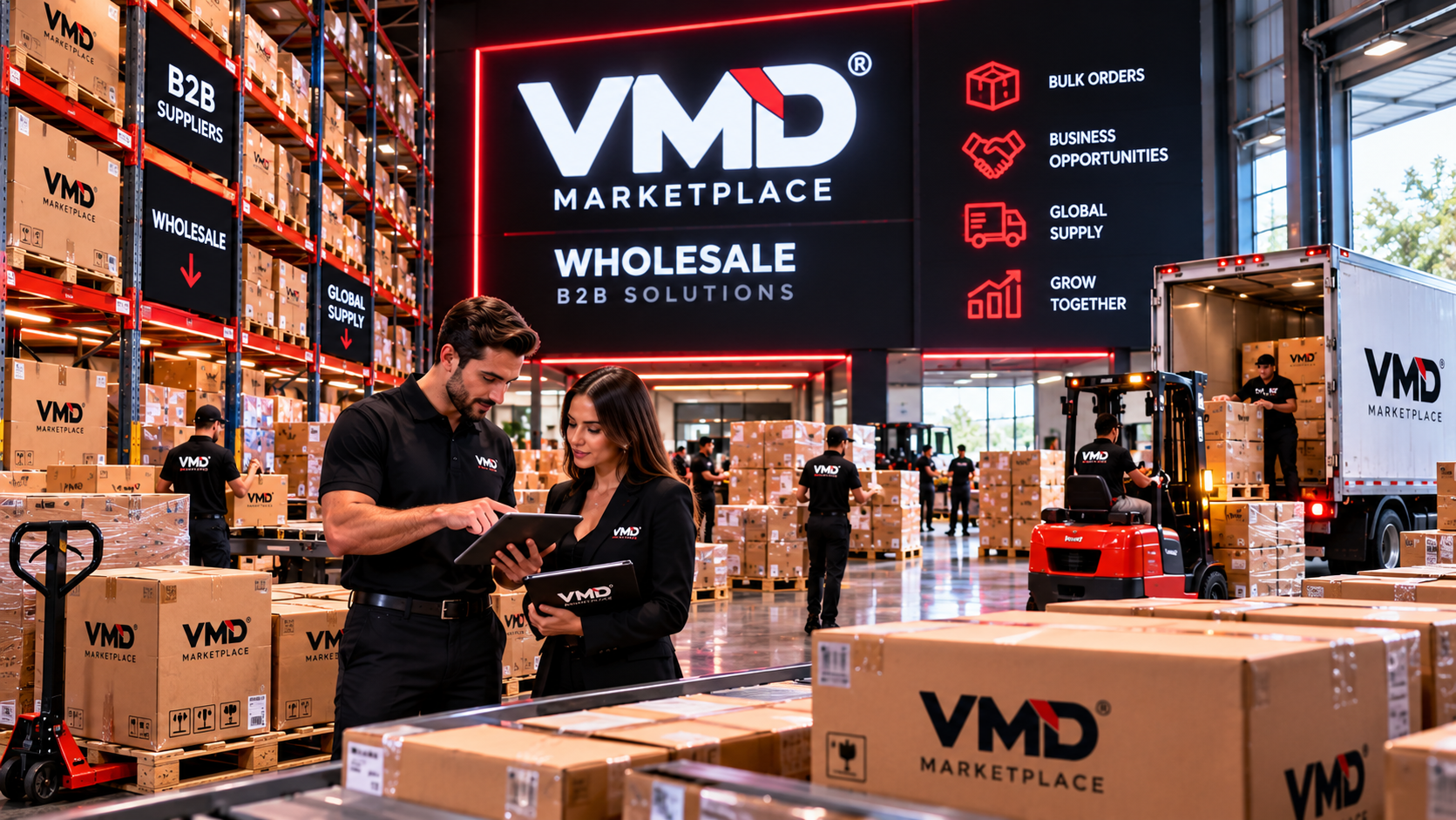 VMD Marketplace wholesale and B2B commerce experience for bulk purchasing and business opportunities