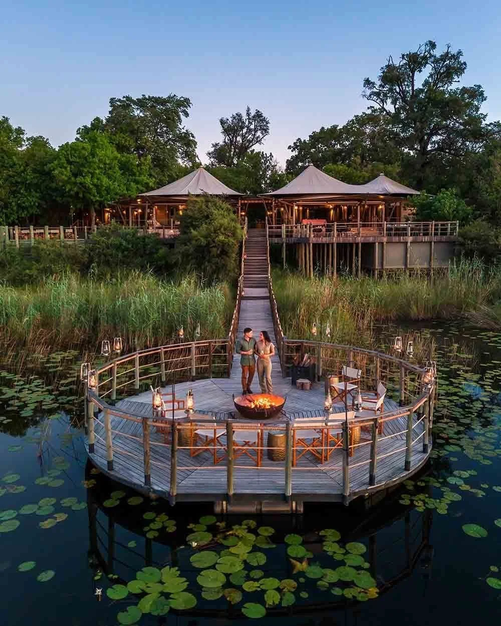 Botswana and Zimbabwe