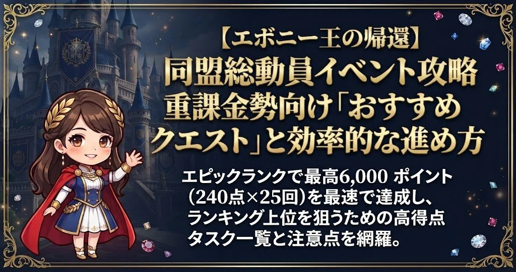 重課金向けおすすめクエスト