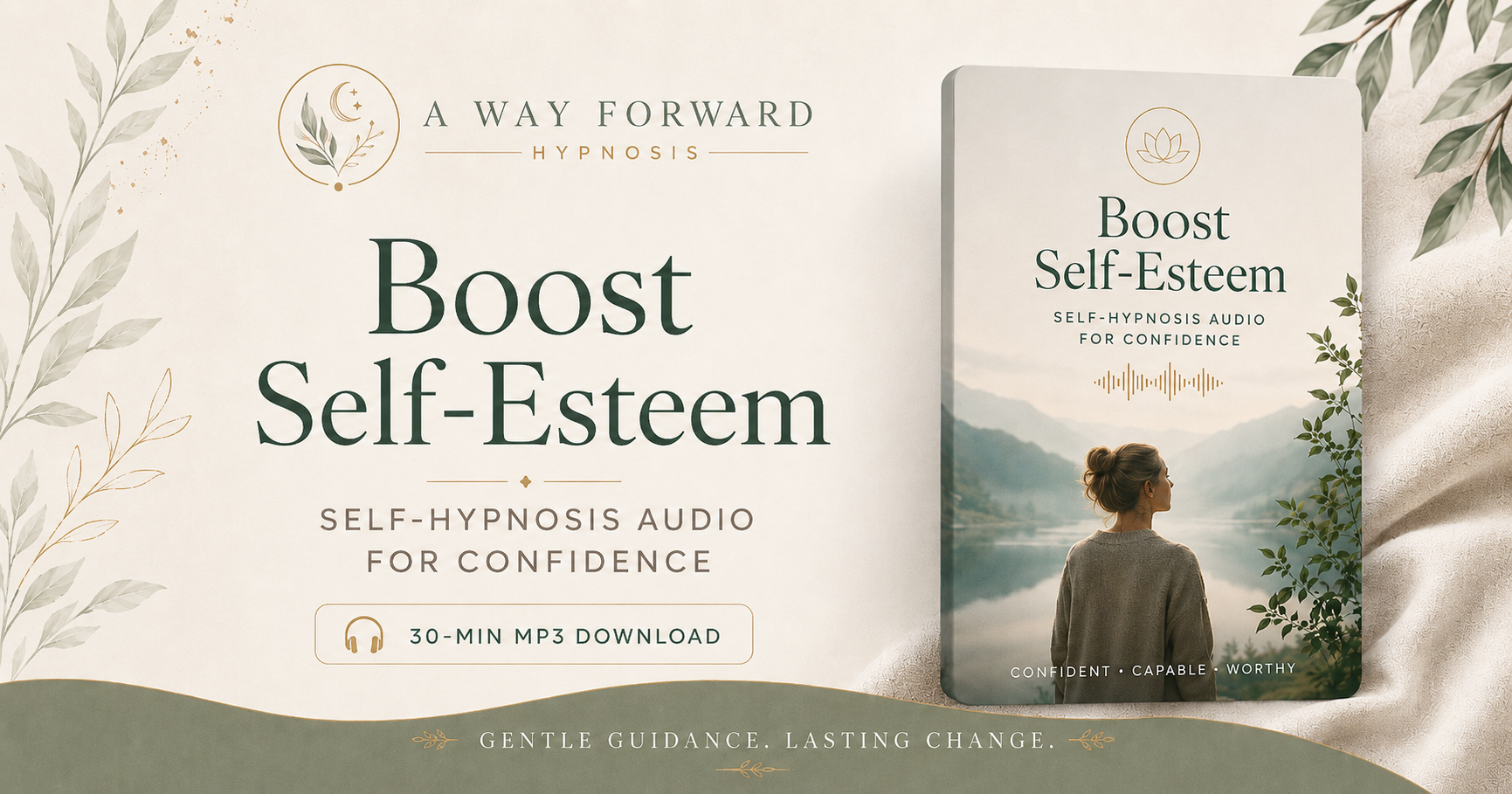Boost Self-Esteem self-hypnosis audio image