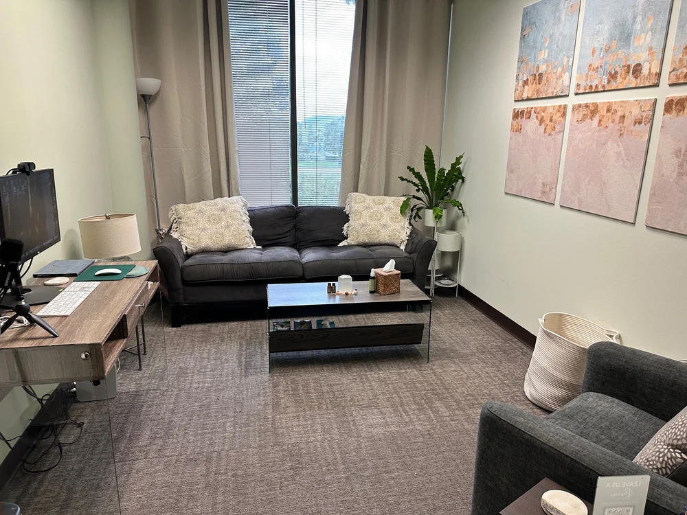 Inside the A Way Forward hypnotherapy office in Orlando, FL, near Lake Nona