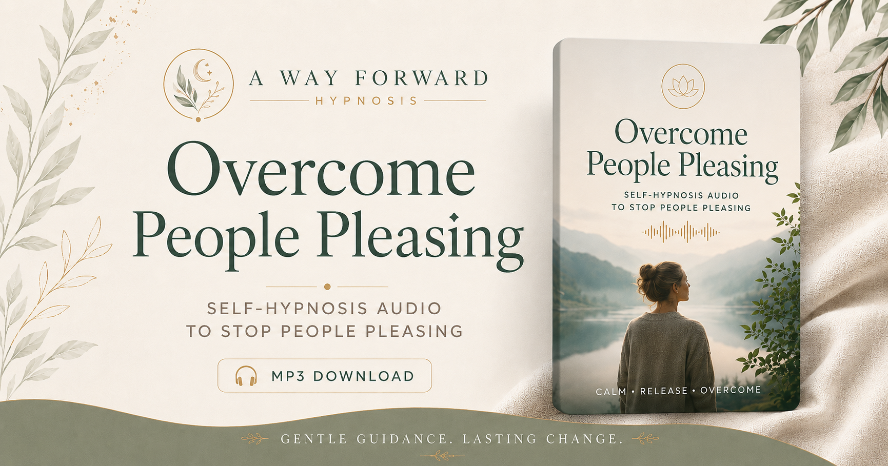 Overcome People Pleasing self-hypnosis audio image